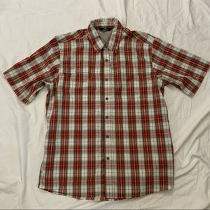 Wrangler Lightweight Short Sleeve Plaid Shirt Sz M